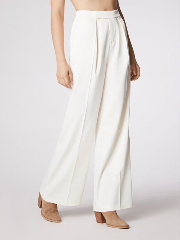 Simple Simple Hlače SPD013 Bež Regular Fit