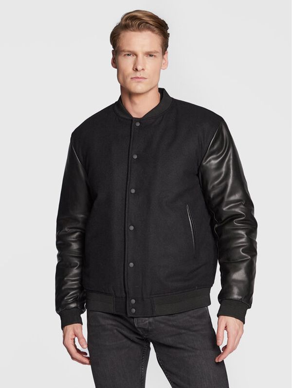 Sisley Sisley Bomber 28GCSN012 Crna Regular Fit