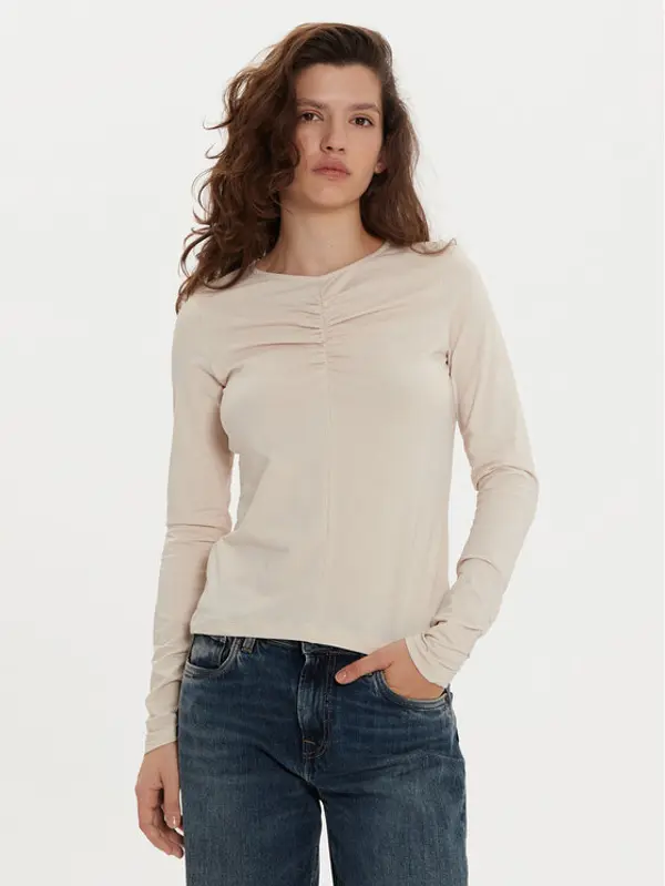 Sisley Sisley Dolčevita 3903L200S Bež Slim Fit