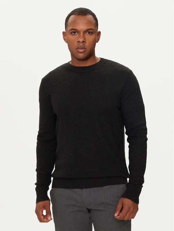 Sisley Sisley Džemper 1041S103O Crna Regular Fit