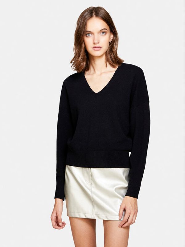 Sisley Sisley Džemper 1044M400T Crna Regular Fit