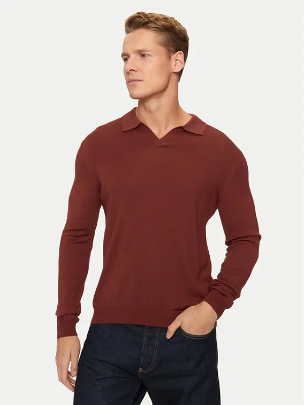 Sisley Sisley Džemper 11BAS300J Crvena Regular Fit