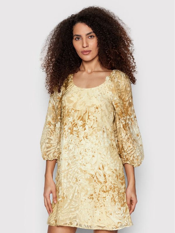 Sisley Sisley Koktel haljina 49O6LV00H Bež Regular Fit