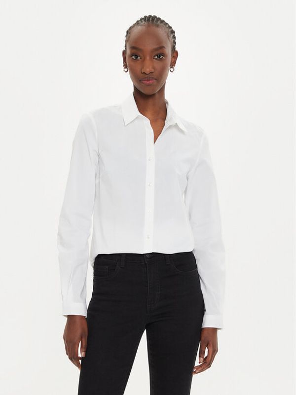 Sisley Sisley Košulja 5CNX5QD47 Bijela Slim Fit