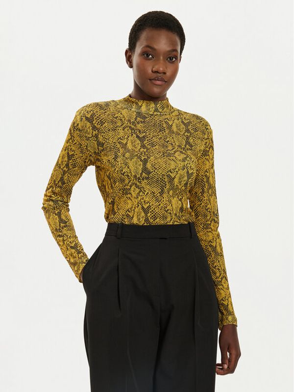 Sisley Sisley Majica 34GGL200R Žuta Slim Fit