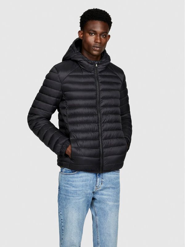 Sisley Sisley Pernata jakna 2BA2SN02H Crna Slim Fit