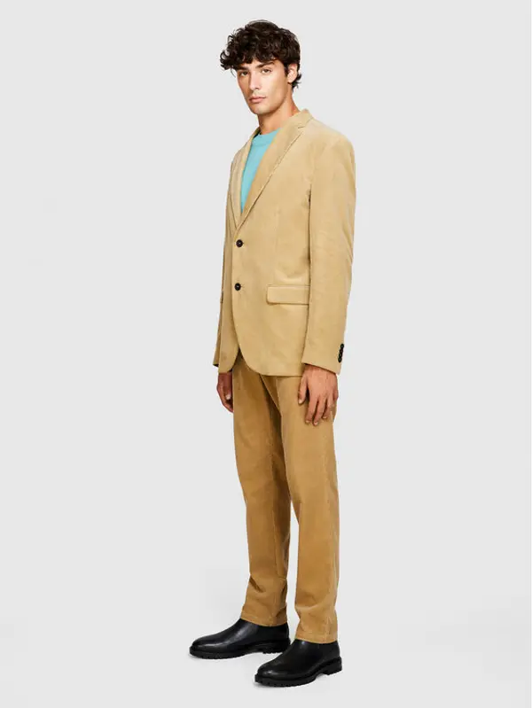 Sisley Sisley Sakoi 2SFRSW01B Bež Slim Fit