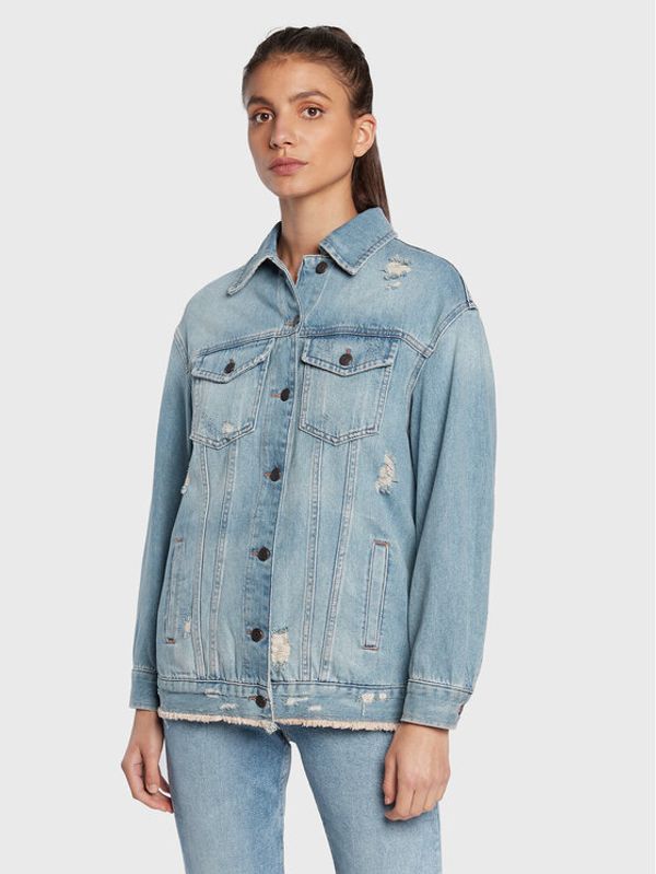 Sisley Sisley Traper jakna 27WDLN00P Plava Relaxed Fit