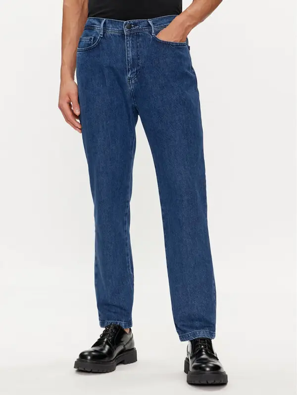 Sisley Sisley Traperice 4QBESE020 Plava Straight Fit