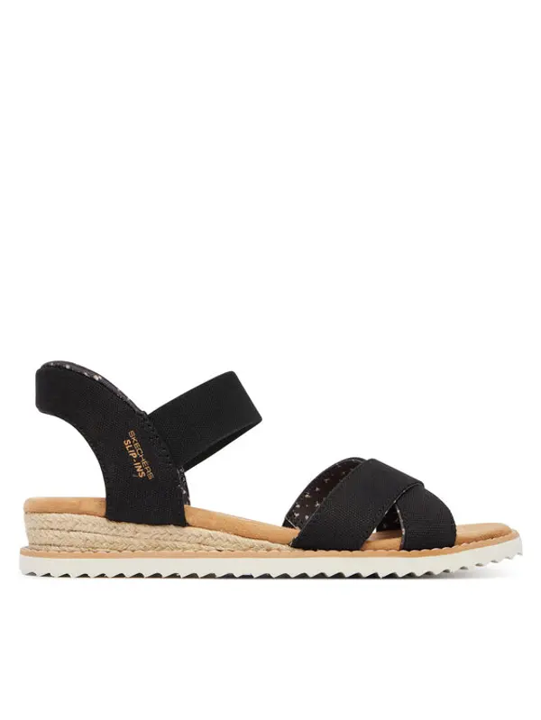 Skechers Skechers Sandale BOBS Desert Kiss - Golden Lily 114418/BLK Crna