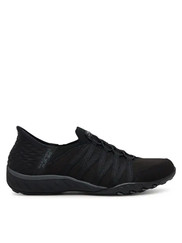 Skechers Skechers Tenisice Breathe Easy - Roll With Me 100593/BBK Crna
