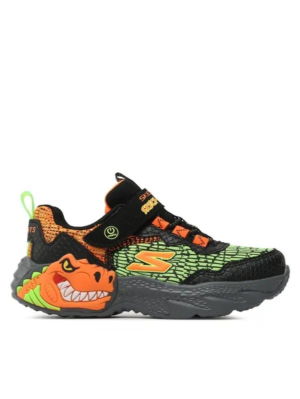 Skechers Skechers Tenisice Dino Lights 400615L/BKOR Crna