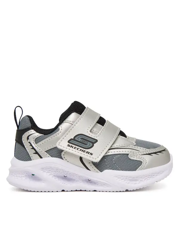 Skechers Skechers Tenisice Meteor-Lights - Glow 401498N/SLBK Srebrna