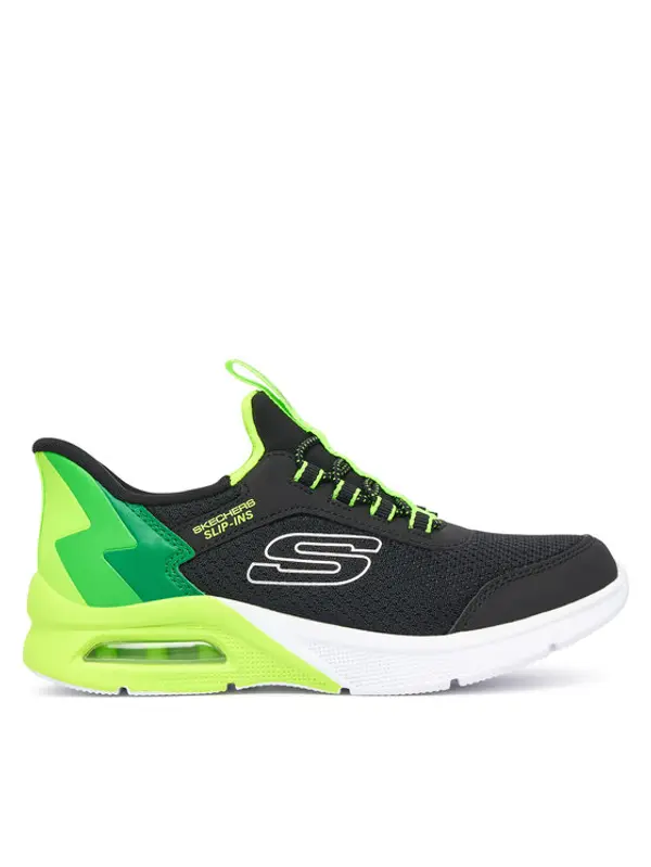 Skechers Skechers Tenisice MICROSPEC MAX - BRISK-STRIPE 403890L/BKLM Crna