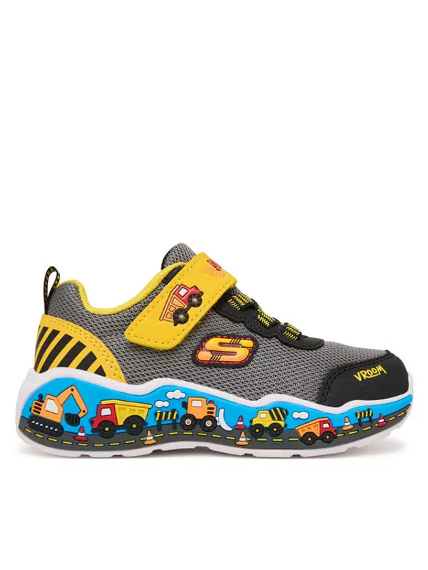 Skechers Skechers Tenisice Play Scene 407312N/BKYL Siva