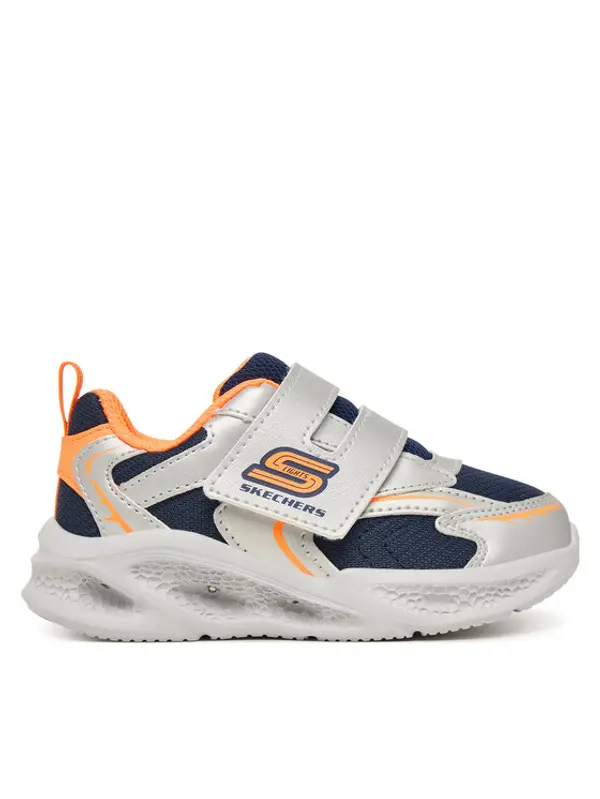 Skechers Skechers Tenisice S-Lights: Meteor-Lights - Glow Spike 401498N/SLOR Srebrna