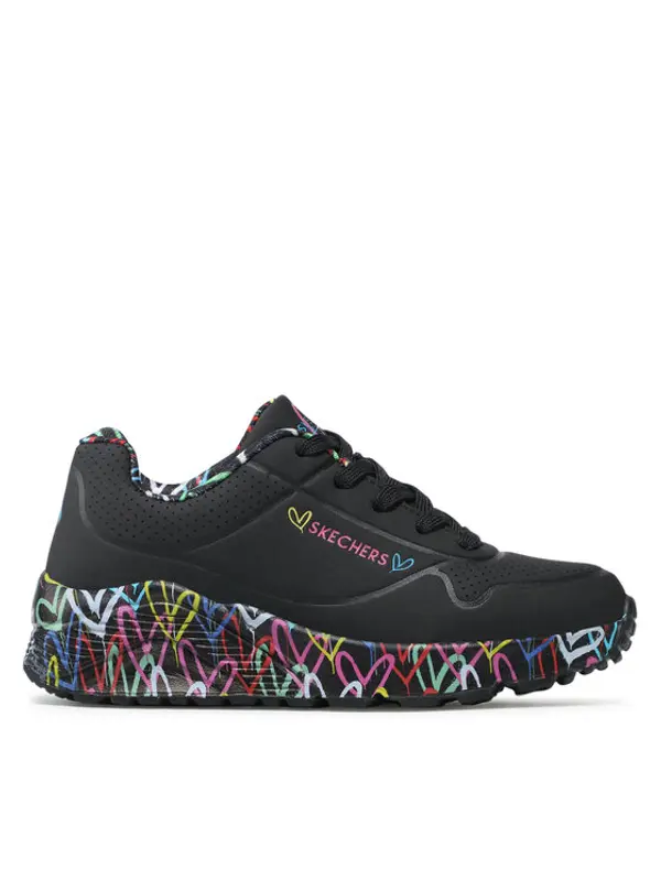 Skechers Skechers Tenisice Uno Lite Lovely Luv 314976L/BKMT Crna