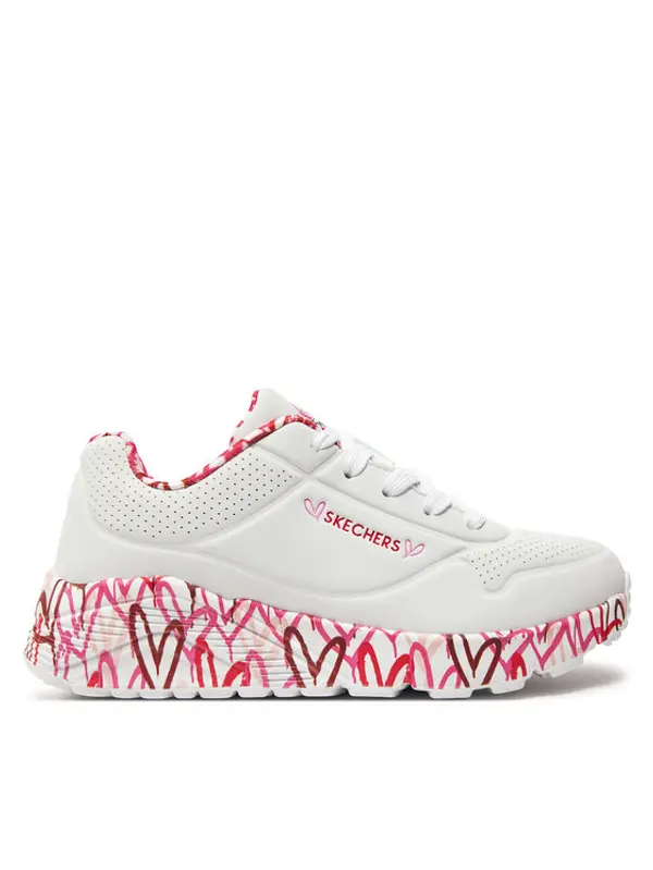 Skechers Skechers Tenisice Uno Lite Lovely Luv 314976L/WRPK Bijela