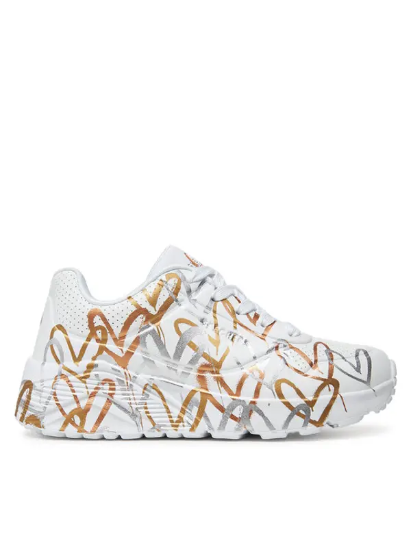 Skechers Skechers Tenisice Uno Lite-Metallic Love 314067L/WTGD Bijela