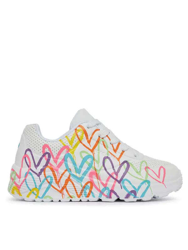 Skechers Skechers Tenisice Uno Lite Spread The Love 314064L/WML Bijela