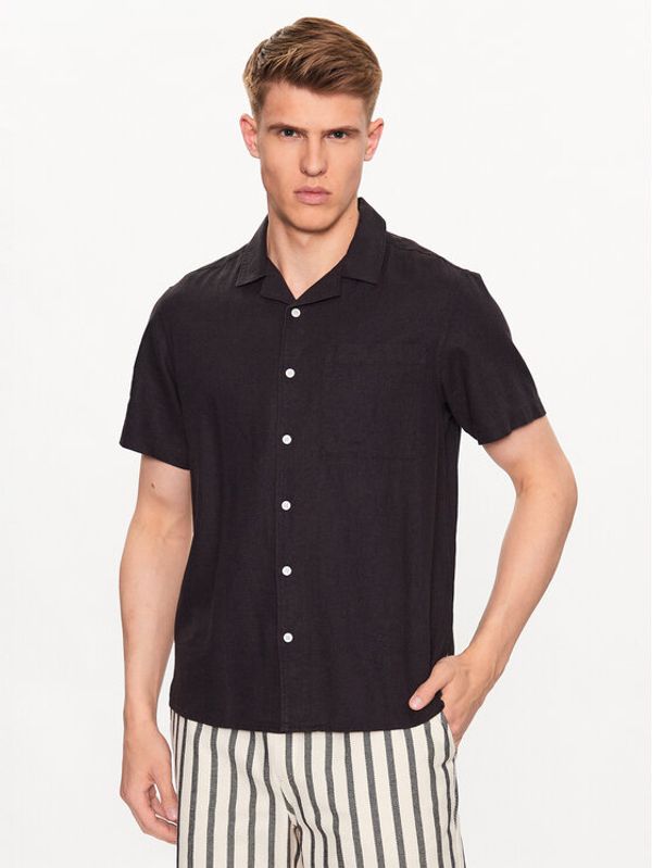 Solid Solid Košulja 21107606 Crna Regular Fit