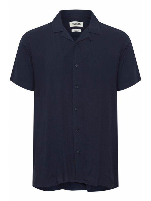 Solid Solid Košulja 21107683 Tamnoplava Casual Fit