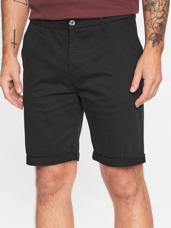 Solid Solid Kratke hlače 21200395 Crna Regular Fit