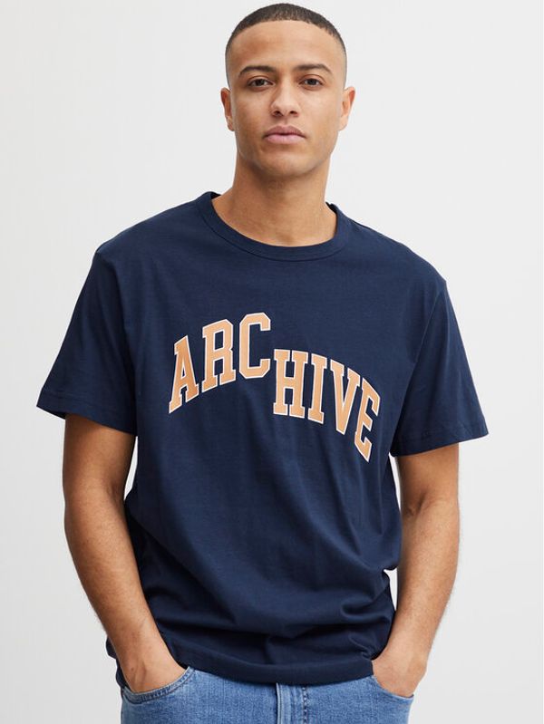 Solid Solid T-shirt 21107758 Tamnoplava Regular Fit