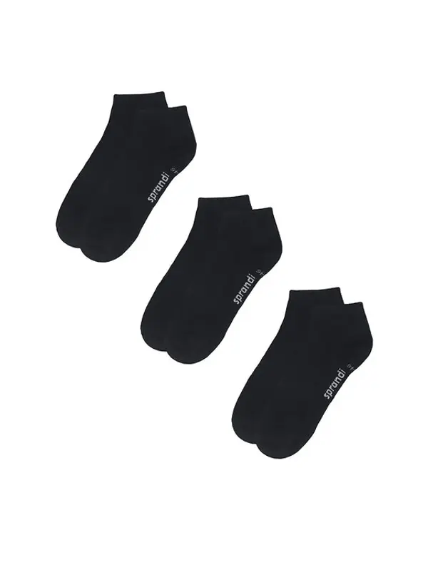 Sprandi Sprandi Kratke čarape 0MB-002-AW23 (3-pack) Crna