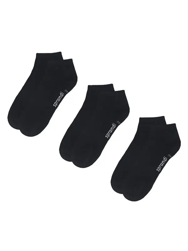 Sprandi Sprandi Kratke čarape 0MB-003-AW23 (3-pack) Crna