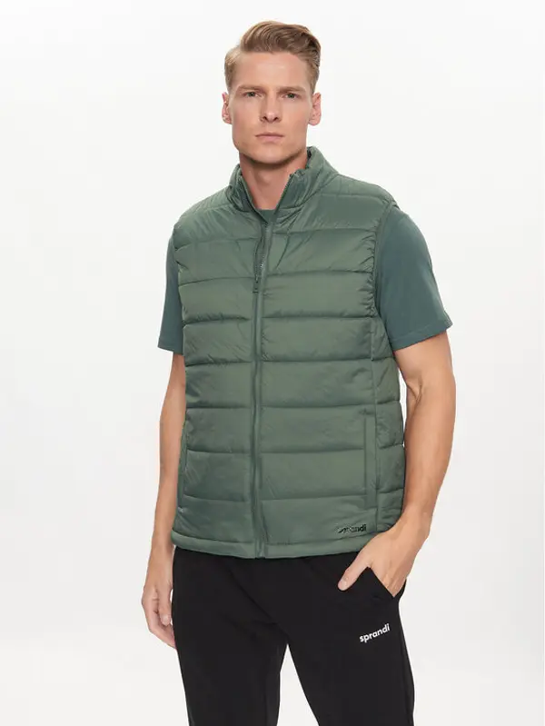 Sprandi Sprandi Prsluk SP3-KAM011 Zelena Regular Fit