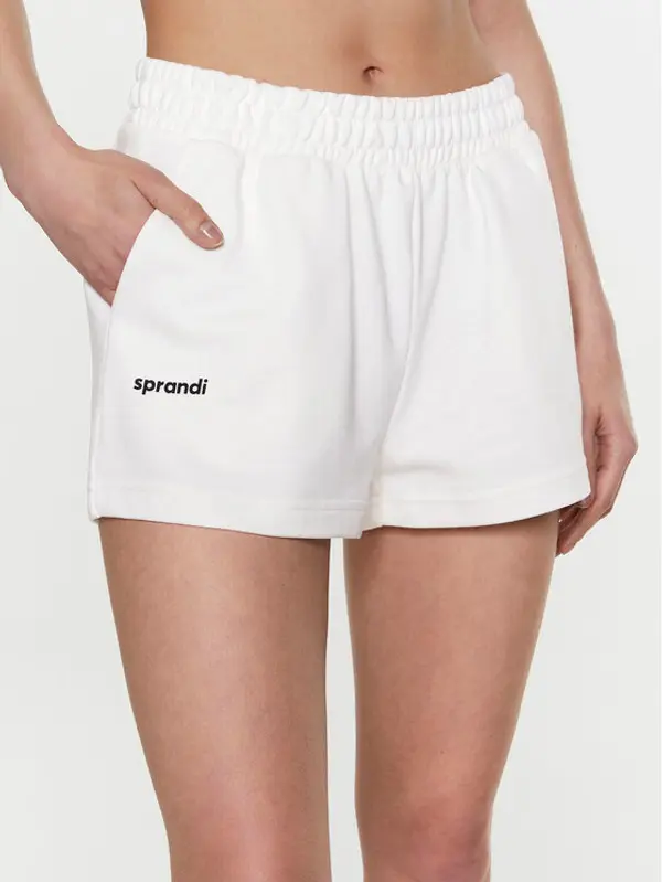 Sprandi Sprandi Sportske kratke hlače SP3-SKD022 Bijela Regular Fit