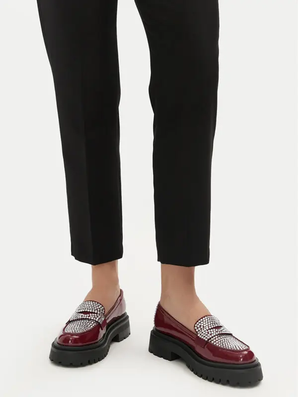 Steve Madden Steve Madden Loaferice Longhaul SM11003448 Tamnocrvena