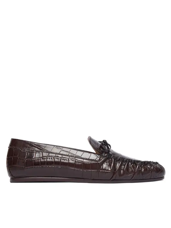 Stuart Weitzman Stuart Weitzman Mokasinke Britt Bow SM416 Tamno smeđa