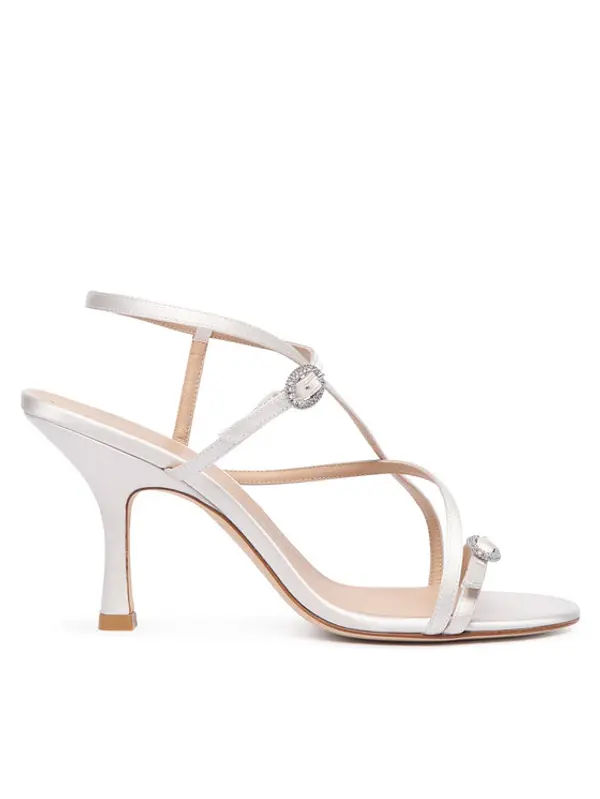 Stuart Weitzman Stuart Weitzman Sandale Kensington Strappy Sandal 85 SN109 Krem