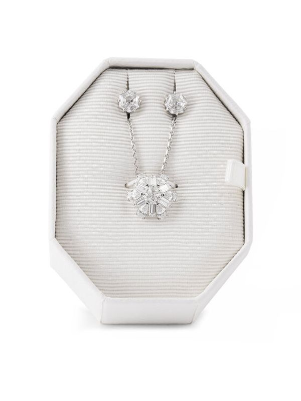 Swarovski Swarovski Set ogrlica i naušnice Idyllia 5691486 Srebrna