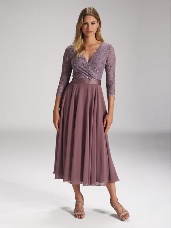 Swing Swing Koktel haljina 5AE29100 Ružičasta Regular Fit