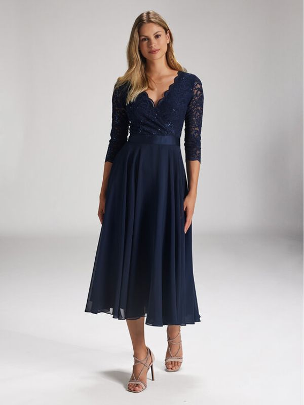 Swing Swing Koktel haljina 5AE29100 Tamnoplava Regular Fit