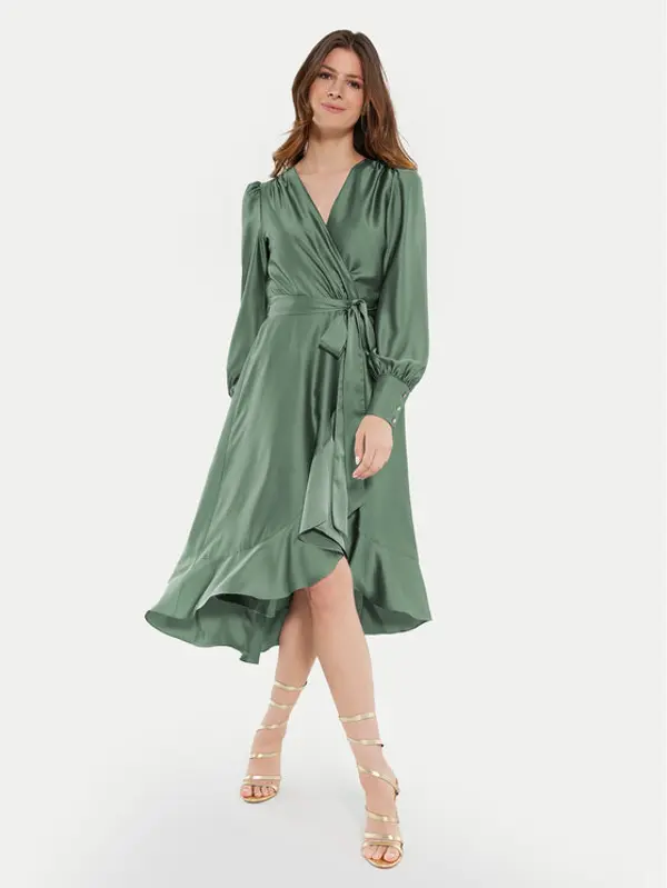 Swing Swing Koktel haljina 5AE29200 Zelena Relaxed Fit