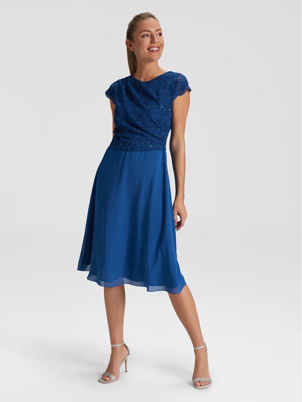 Swing Swing Koktel haljina 5AF06400 Plava Regular Fit