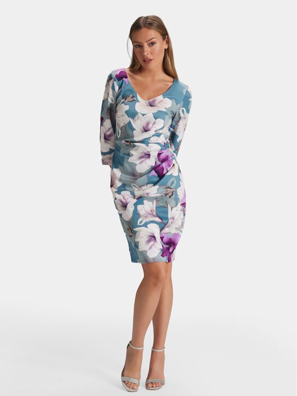 Swing Swing Koktel haljina 5AG07300 Šarena Slim Fit