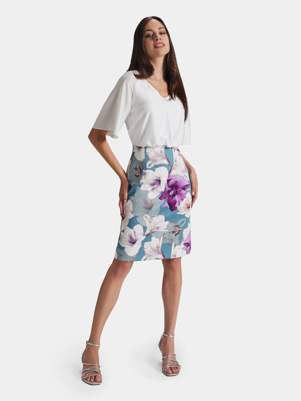 Swing Swing Koktel haljina 5AG09300 Šarena Slim Fit