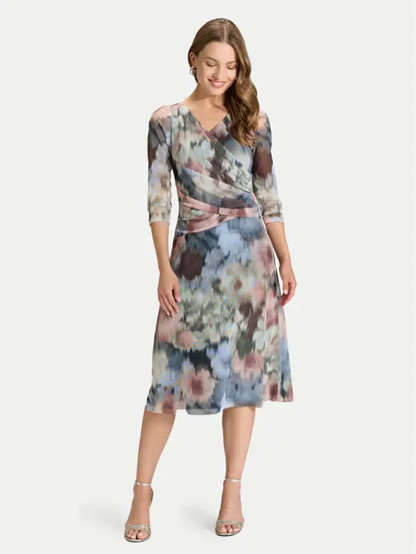 Swing Swing Koktel haljina 5AK05300 Šarena Regular Fit