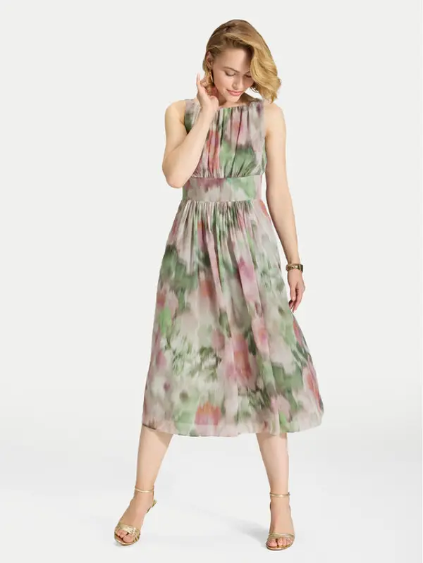 Swing Swing Koktel haljina 5AK11700 Šarena Regular Fit