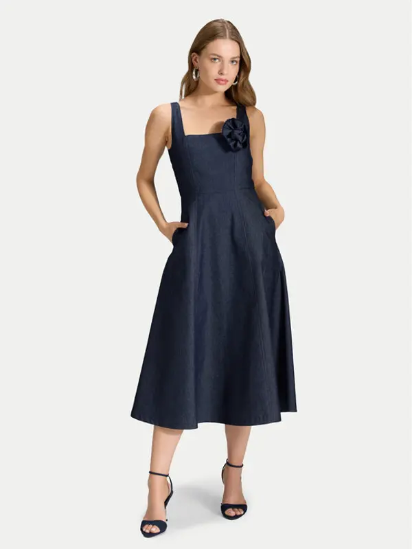 Swing Swing Koktel haljina 5AK13800 Tamnoplava Regular Fit