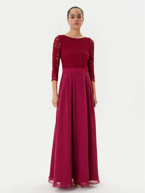 Swing Swing Večernja haljina 5AI11800 Tamnocrvena Regular Fit