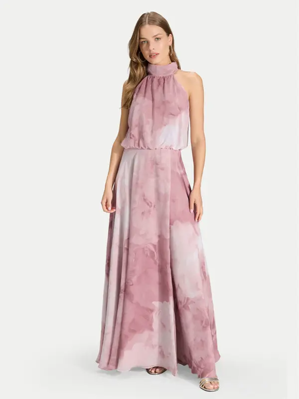 Swing Swing Večernja haljina 5AJ13000 Ružičasta Regular Fit