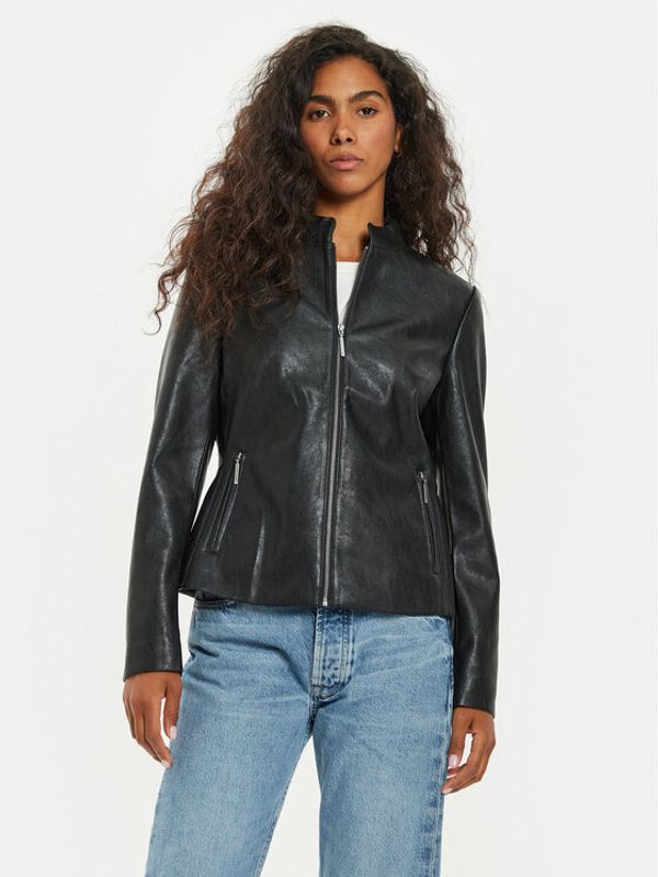 Tatuum Tatuum Jakna od imitacije kože Bami T2417.016B Crna Regular Fit