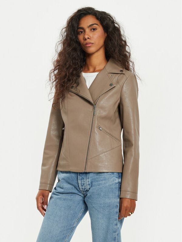 Tatuum Tatuum Jakna od imitacije kože Ramonesi T2417.012B Smeđa Regular Fit