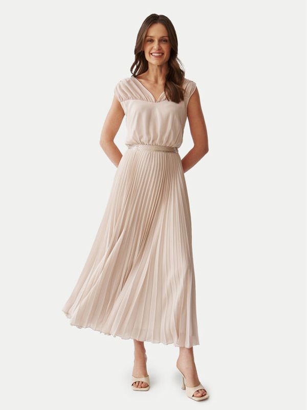 Tatuum Tatuum Koktel haljina Mentora T2406.201 Bež Regular Fit